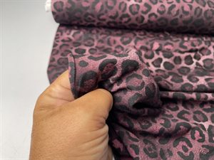 Viscosejersey - skøn leo i mørk rosa